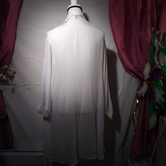 pacific beach XXL swimsuit coverup lounge white - Picture 6 of 8